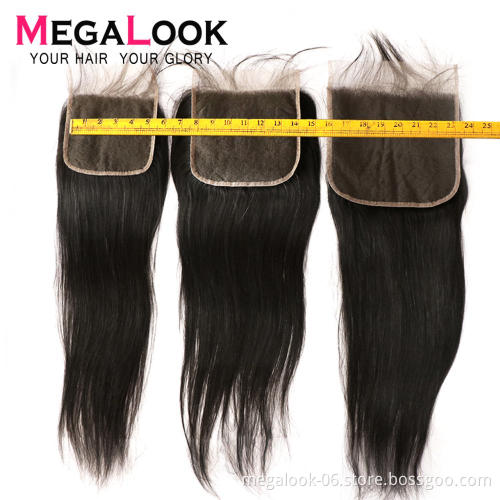 One Donor Top Quality Brazilian Hair Thin Swiss Closures, Factory Price Unprocessed 4*6 6*6 Lace Closure
